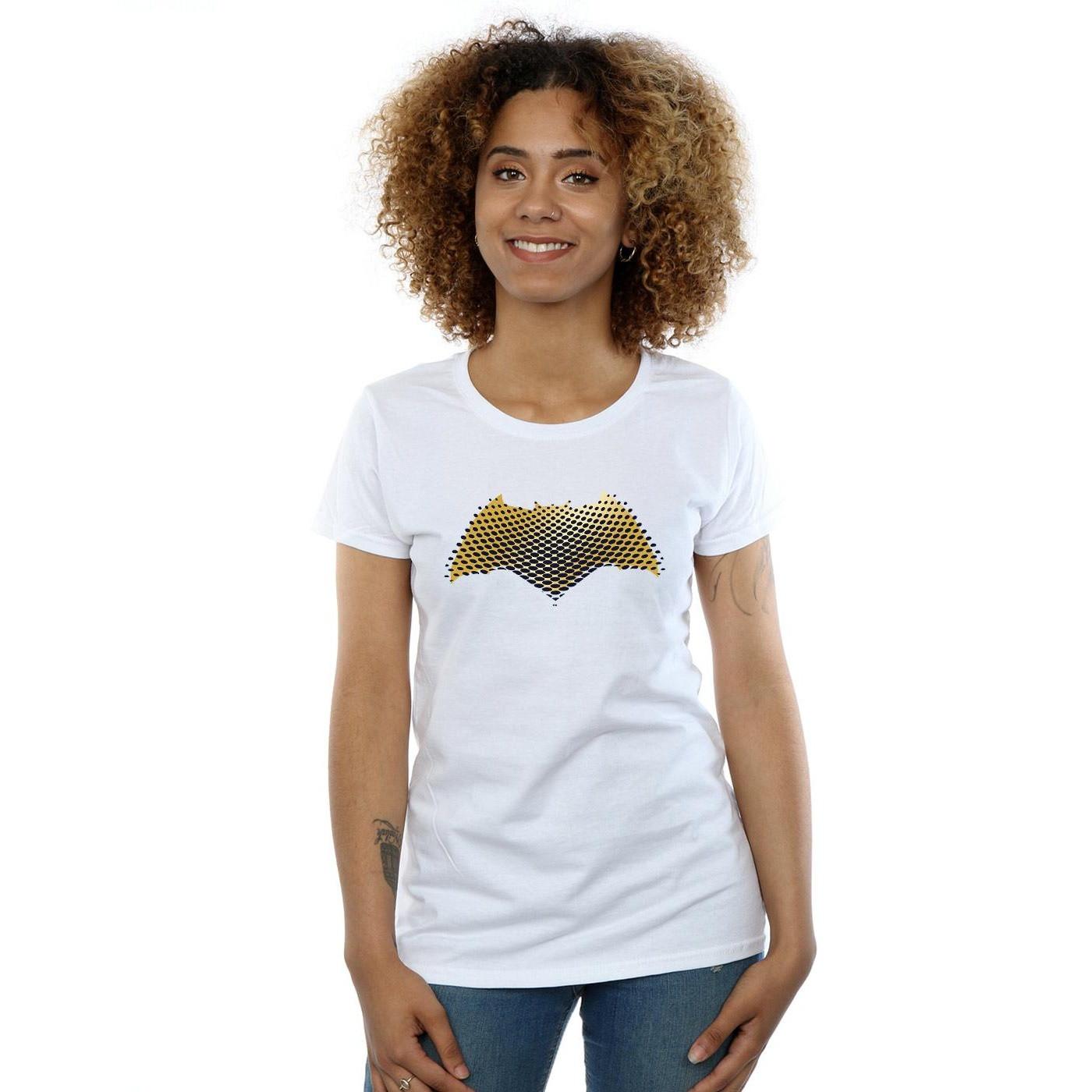 DC COMICS  Justice League Movie Batman Logo Textured TShirt 