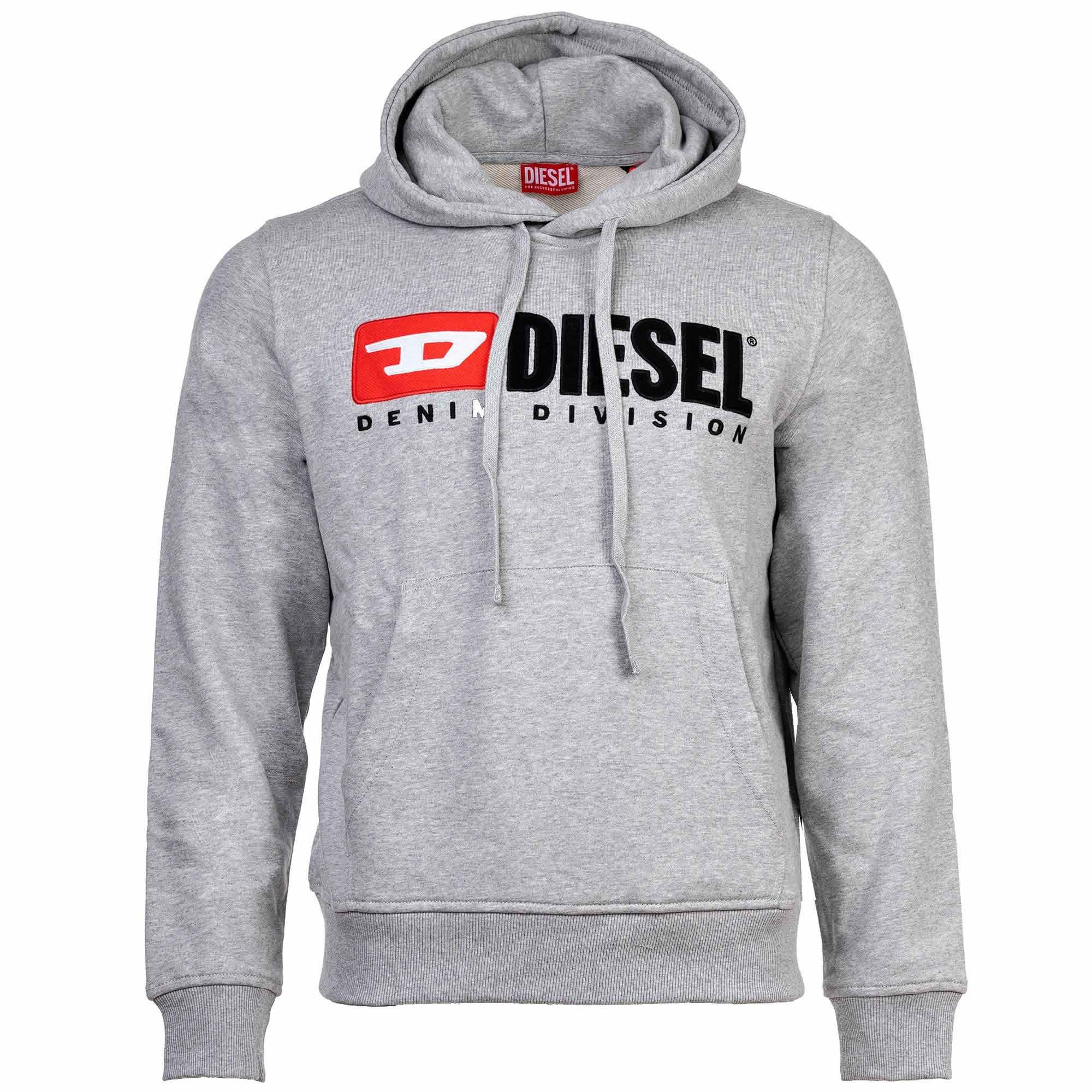 Diesel Herren Kapuzenpullover – Regular Fit, Baumwollmischung, Mit Logo-Print