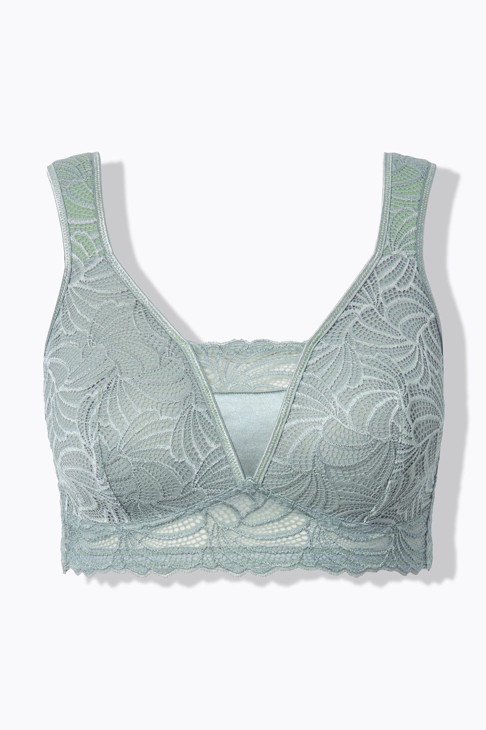 Ulla Popken Bralette in pizzo senza ferretto  