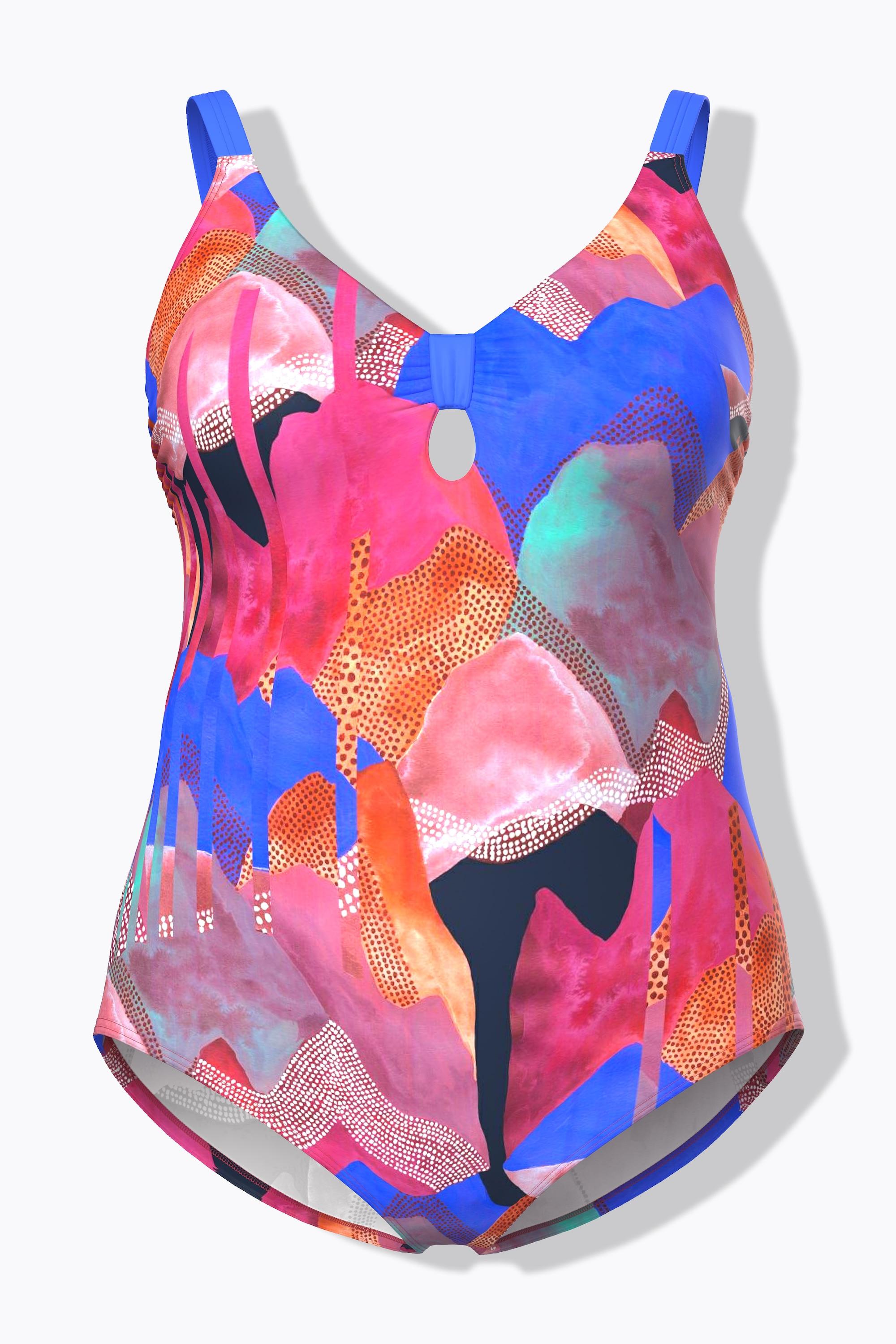 Ulla Popken Costume da bagno Nodo Decorativo Coppe Morbide Riciclato  