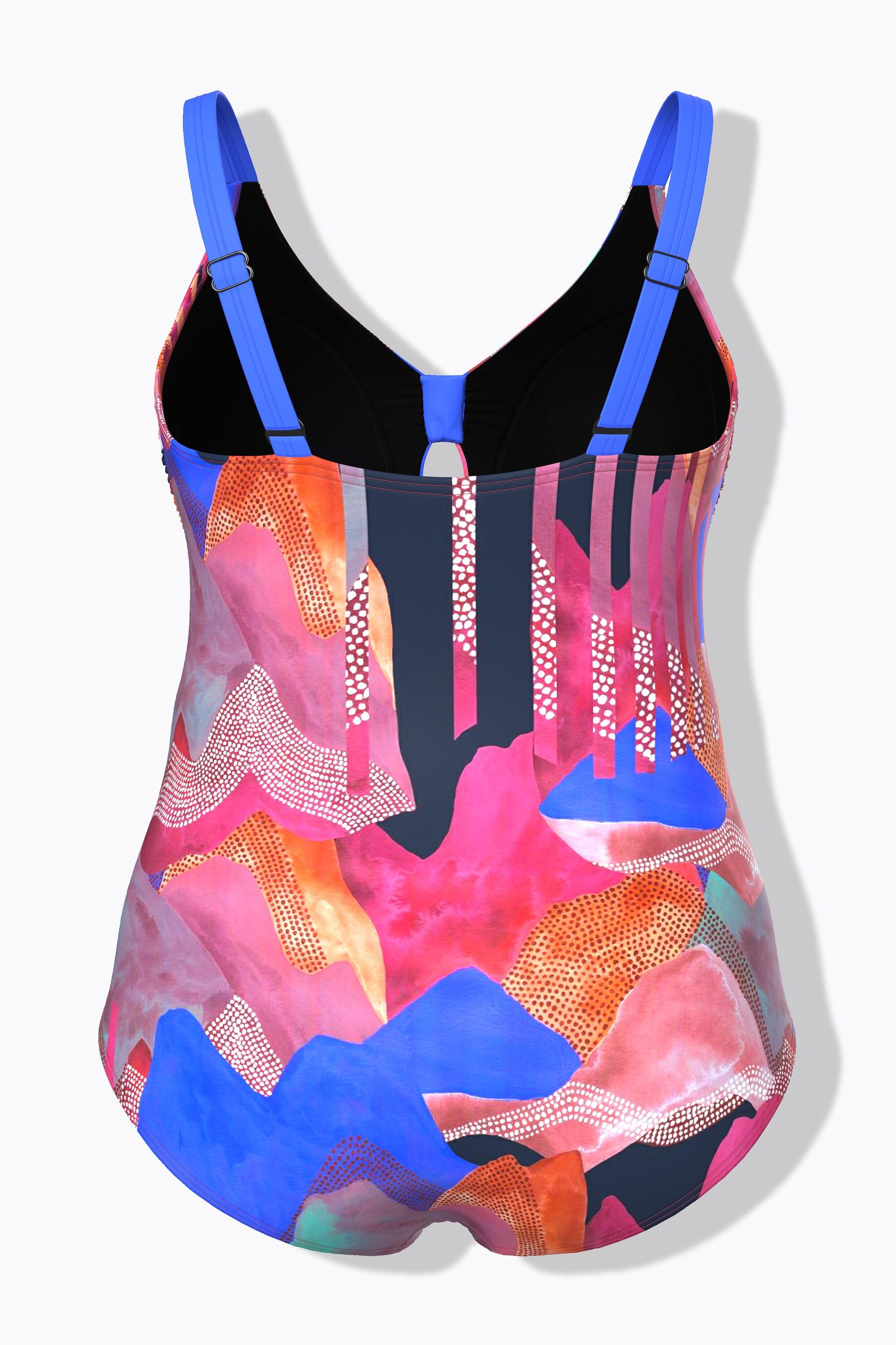 Ulla Popken Costume da bagno Nodo Decorativo Coppe Morbide Riciclato  