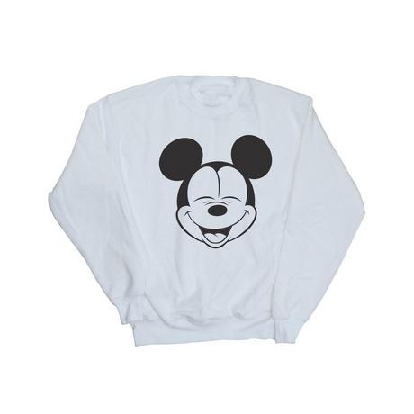 Disney Mickey Mouse lächelndes Gesicht Sweatshirt  