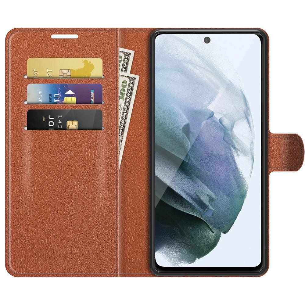 Cover-Discount  Galaxy S21 FE - Leder Etui Hülle 