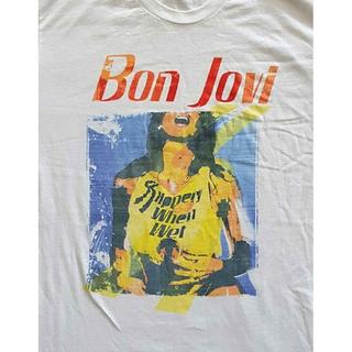 Bon Jovi Slippery When Wet Original Cover T-Shirt  