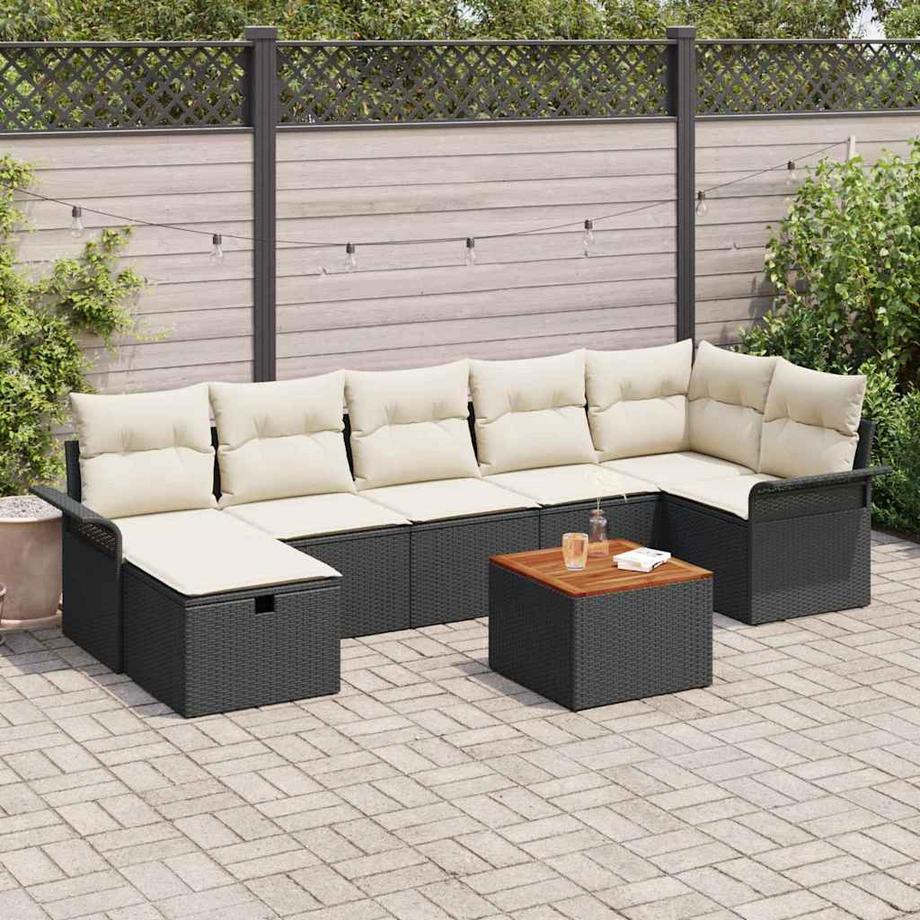 VidaXL Ensemble d'extérieur poly rattan  