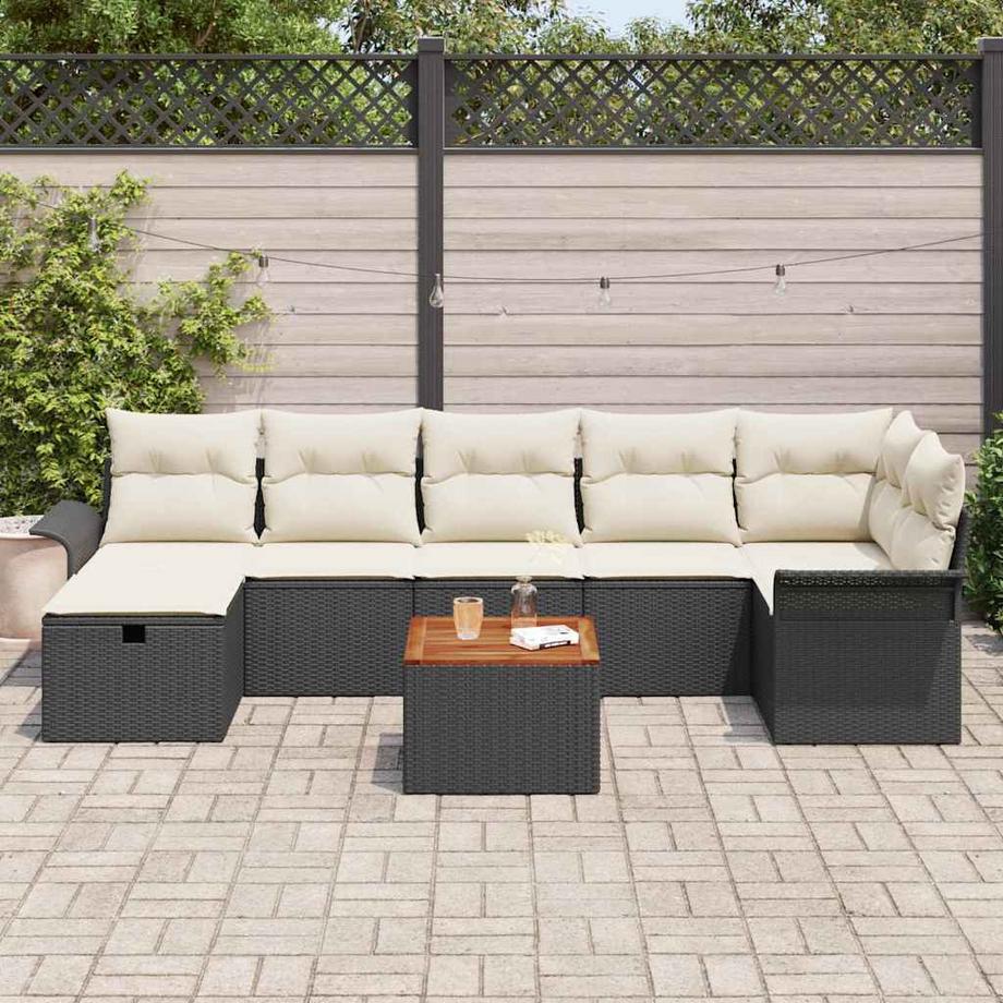 VidaXL Ensemble d'extérieur poly rattan  