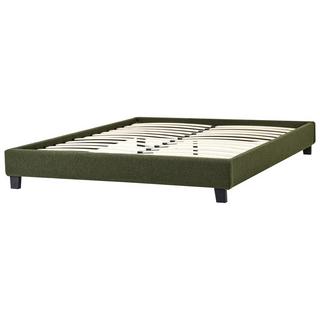 Beliani Bett ohne Kopfteil aus Bouclé Minimalistisch ROANNE  