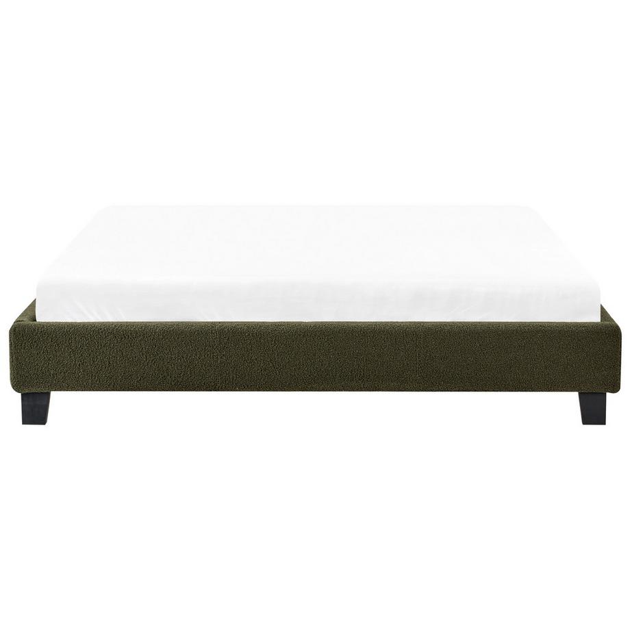 Beliani Bett ohne Kopfteil aus Bouclé Minimalistisch ROANNE  