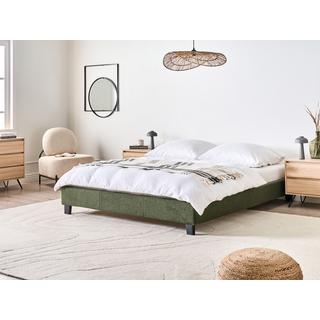 Beliani Bett ohne Kopfteil aus Bouclé Minimalistisch ROANNE  