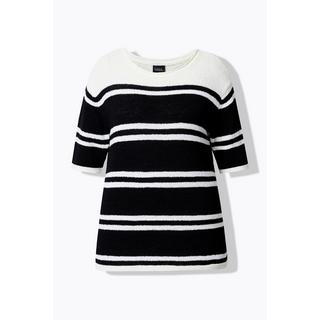 Ulla Popken Maglione Boxy Corto Girocollo Mezze Maniche  