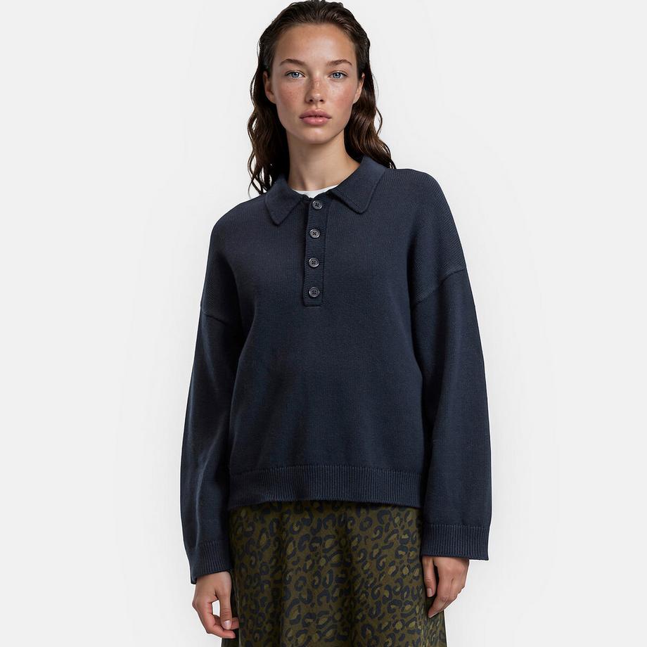 Pullover mit Polokragen