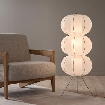 Stehlampe Satchi mit Textilschirm