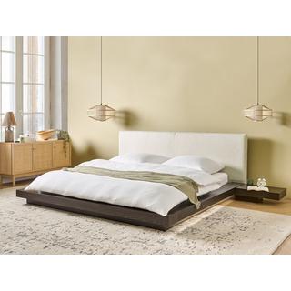 Beliani Bett mit LED aus MDF-Platte Modern ZEN  