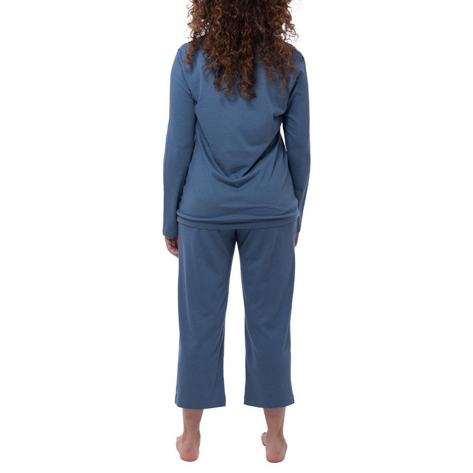 Ammann Night & Home Pyjama avec haut à manches longues et pantalon 7/8  
