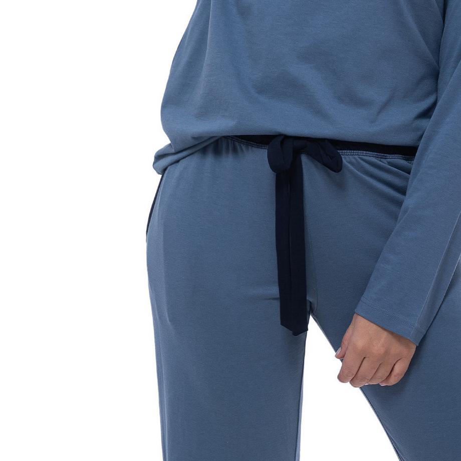 Ammann Night & Home Pyjama avec haut à manches longues et pantalon 7/8  
