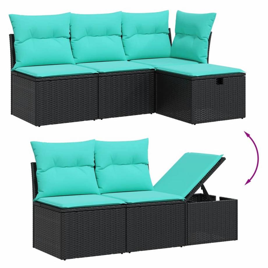 VidaXL Garten sofagarnitur poly-rattan  
