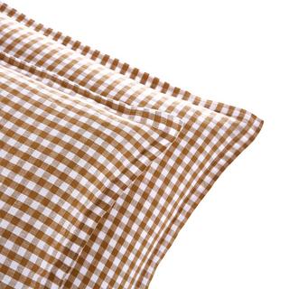 La Redoute Intérieurs Acélie Vichy Kissenbezug Bronze  