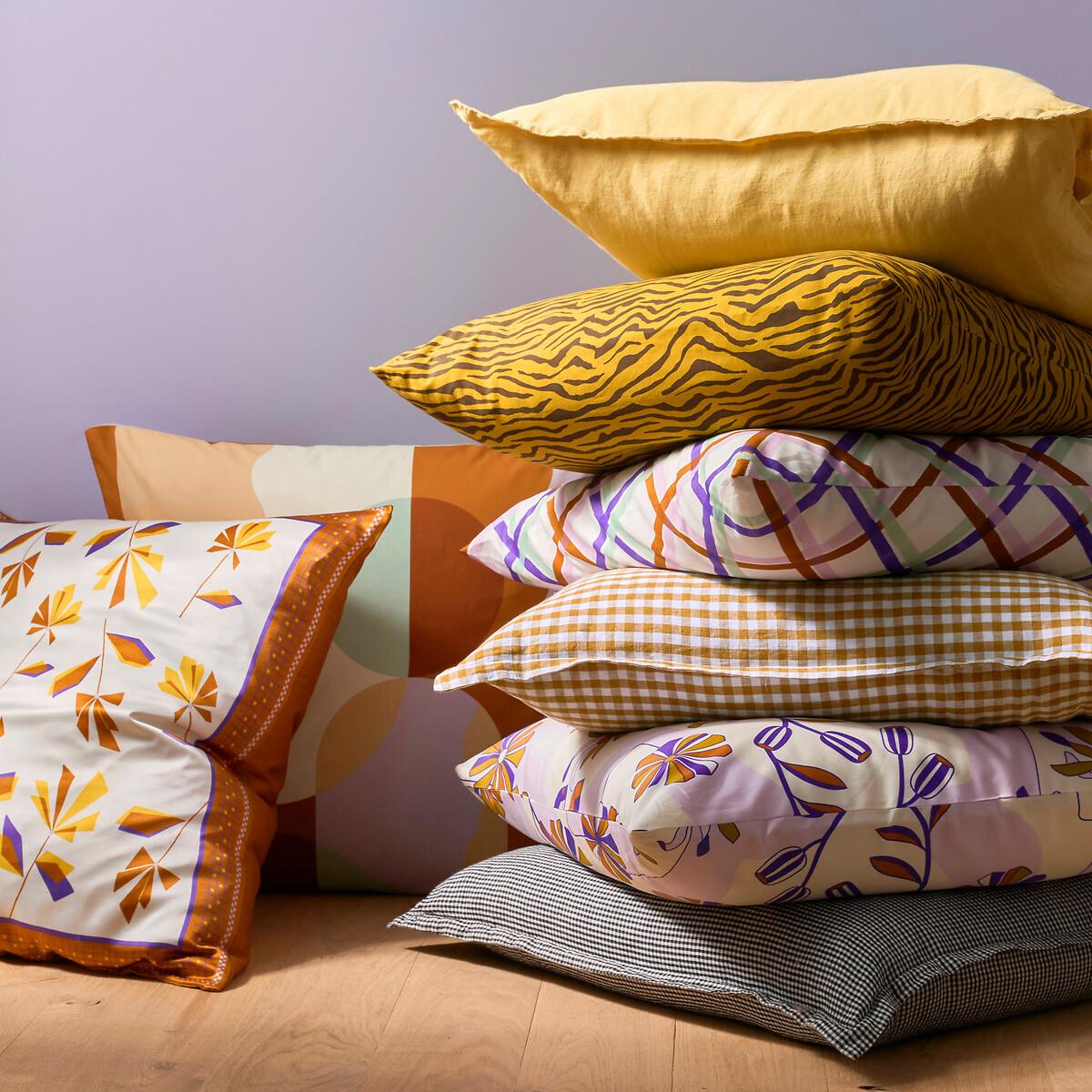 La Redoute Intérieurs Acélie Vichy Kissenbezug Bronze  