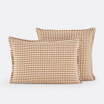 Taie d'oreiller en lin lavé