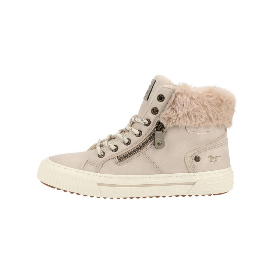 Mustang High Top Sneaker mit Kunstfellkragen  