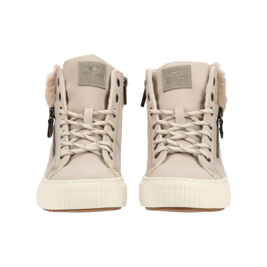Mustang High Top Sneaker mit Kunstfellkragen  