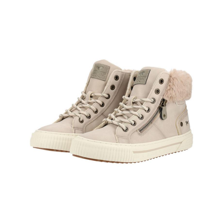 Mustang High Top Sneaker mit Kunstfellkragen  