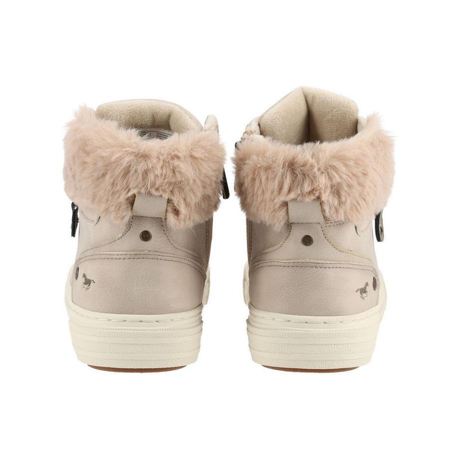 Mustang High Top Sneaker mit Kunstfellkragen  
