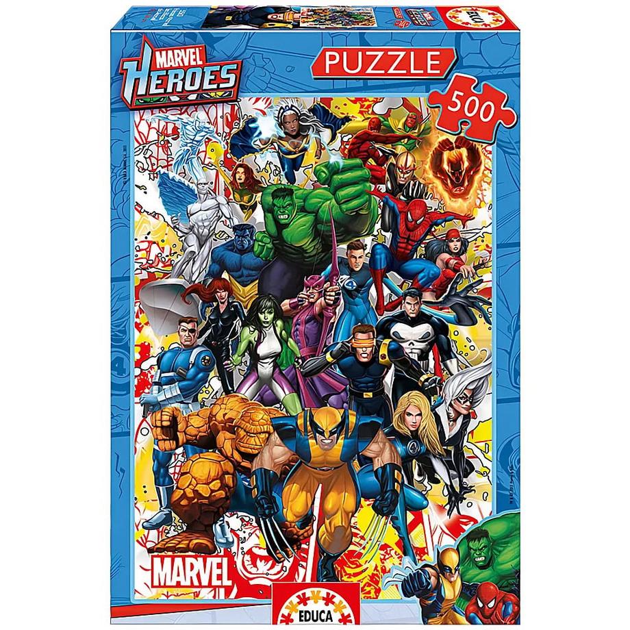 Educa  Puzzle Marvel Heroes (500Teile) 