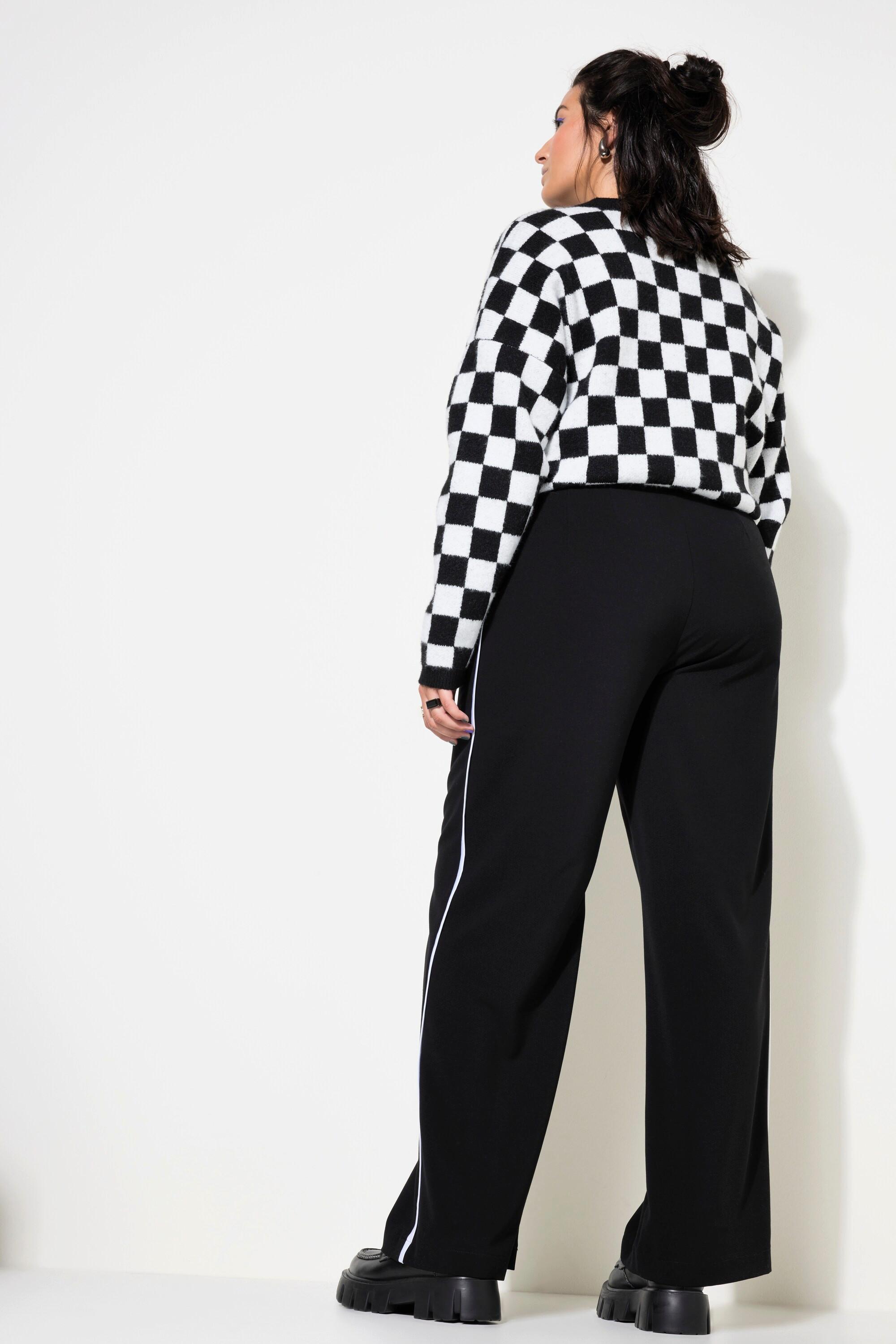 Studio Untold Pantaloni eleganti Vita alta Bordura laterale  