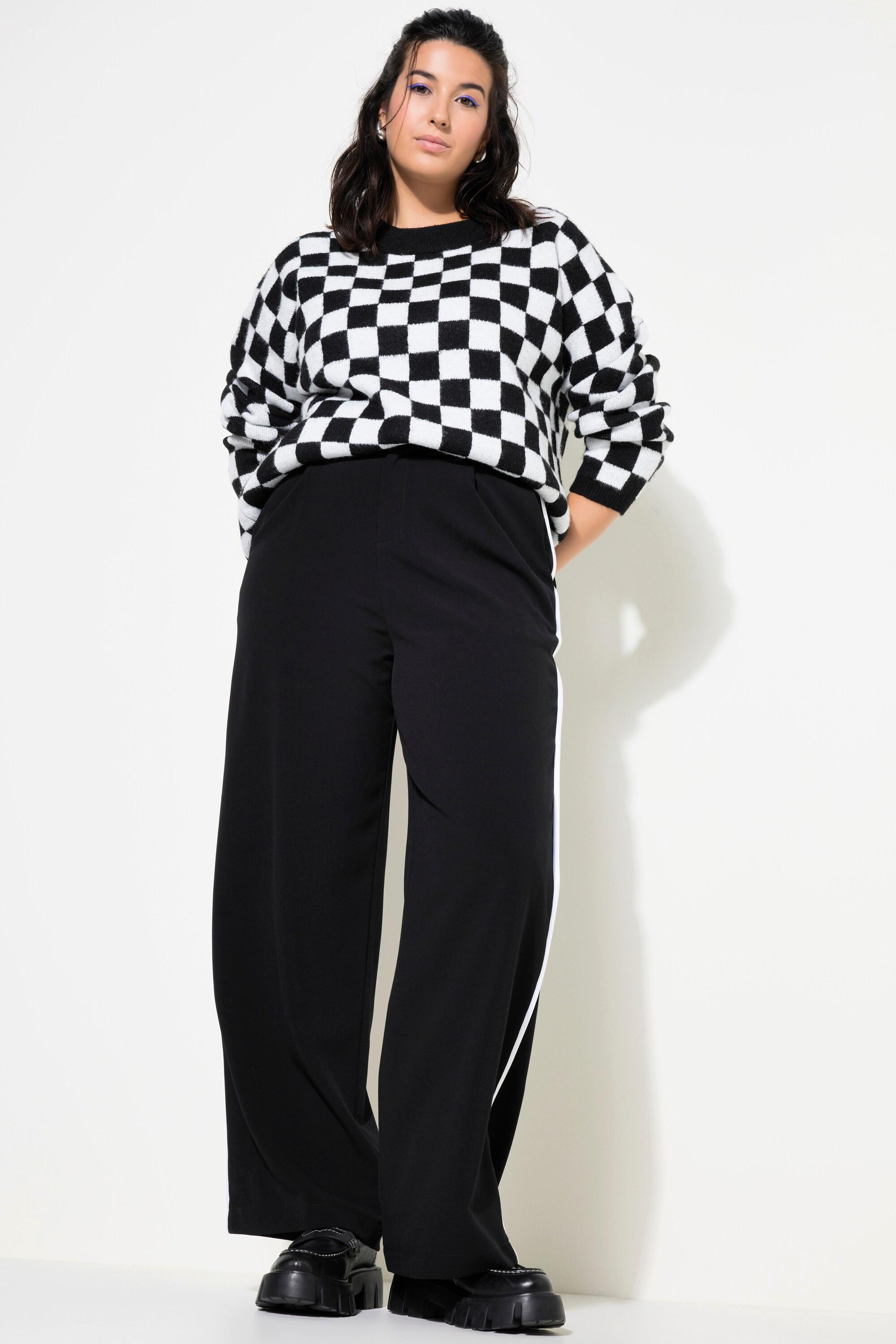 Studio Untold Anzughose High Waist Seitenpiping  