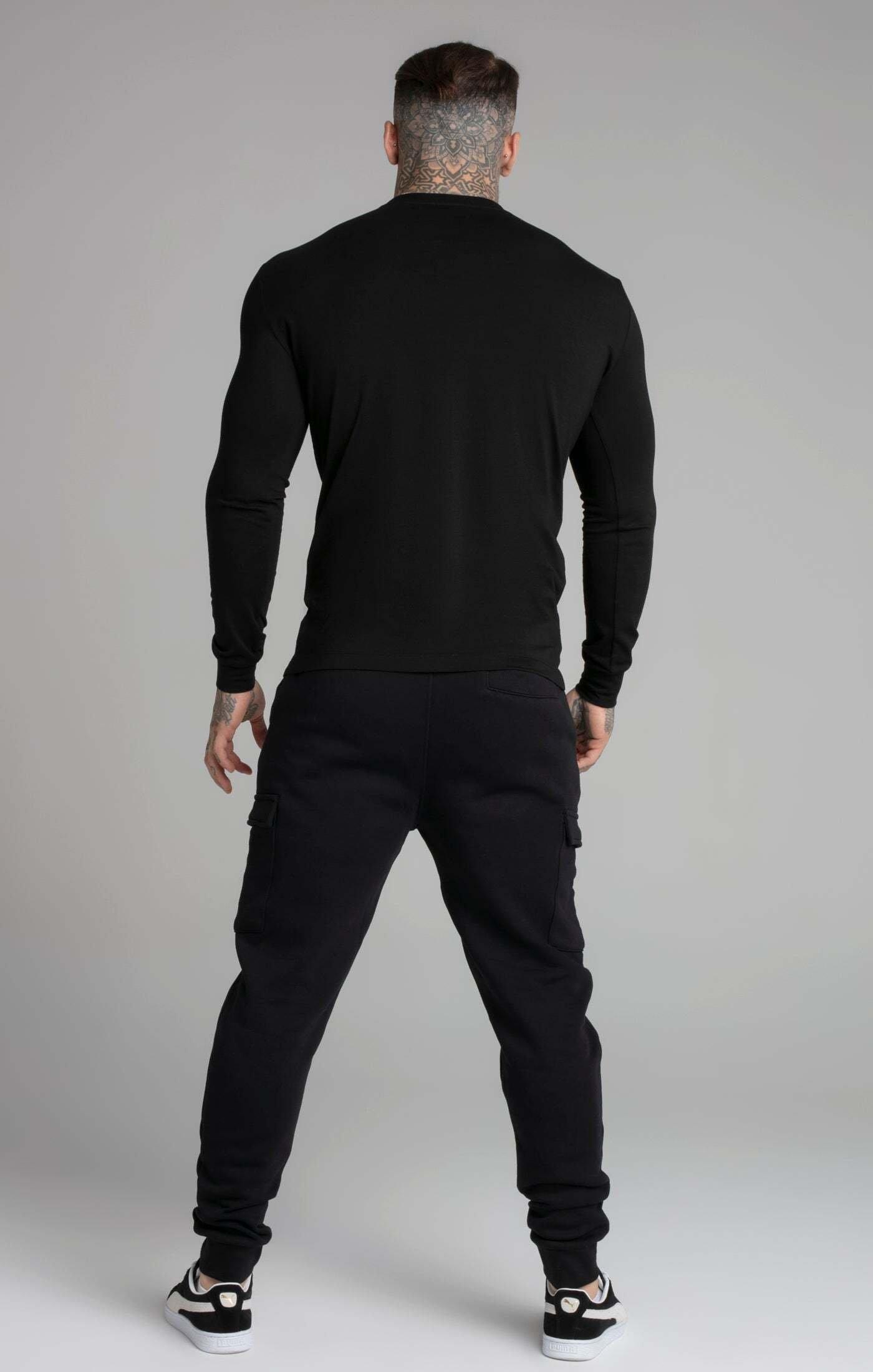 Sik Silk  Sweatshirts Black Essential Sweatshirt 