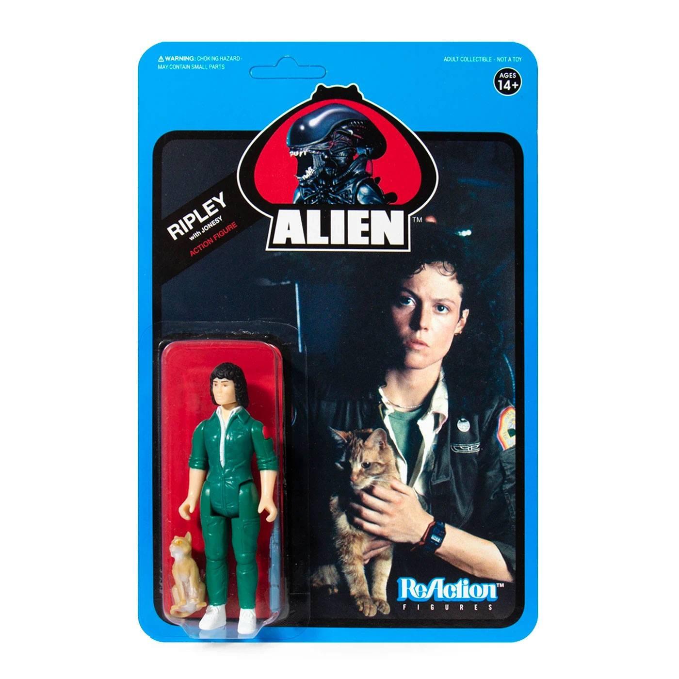 Mattel  Aliens ReAction Actionfigur Wave  Ripley with Jonesy 