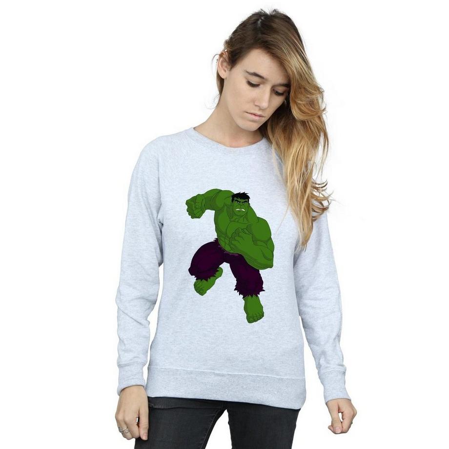 MARVEL Hulk Imprimé Regular Fit Sweatshirt  