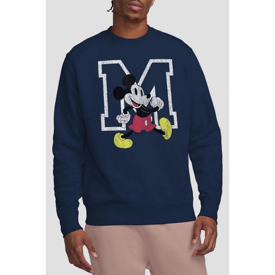 Disney Mickey Mouse Imprimé Graphique Col Rond Sweatshirt  