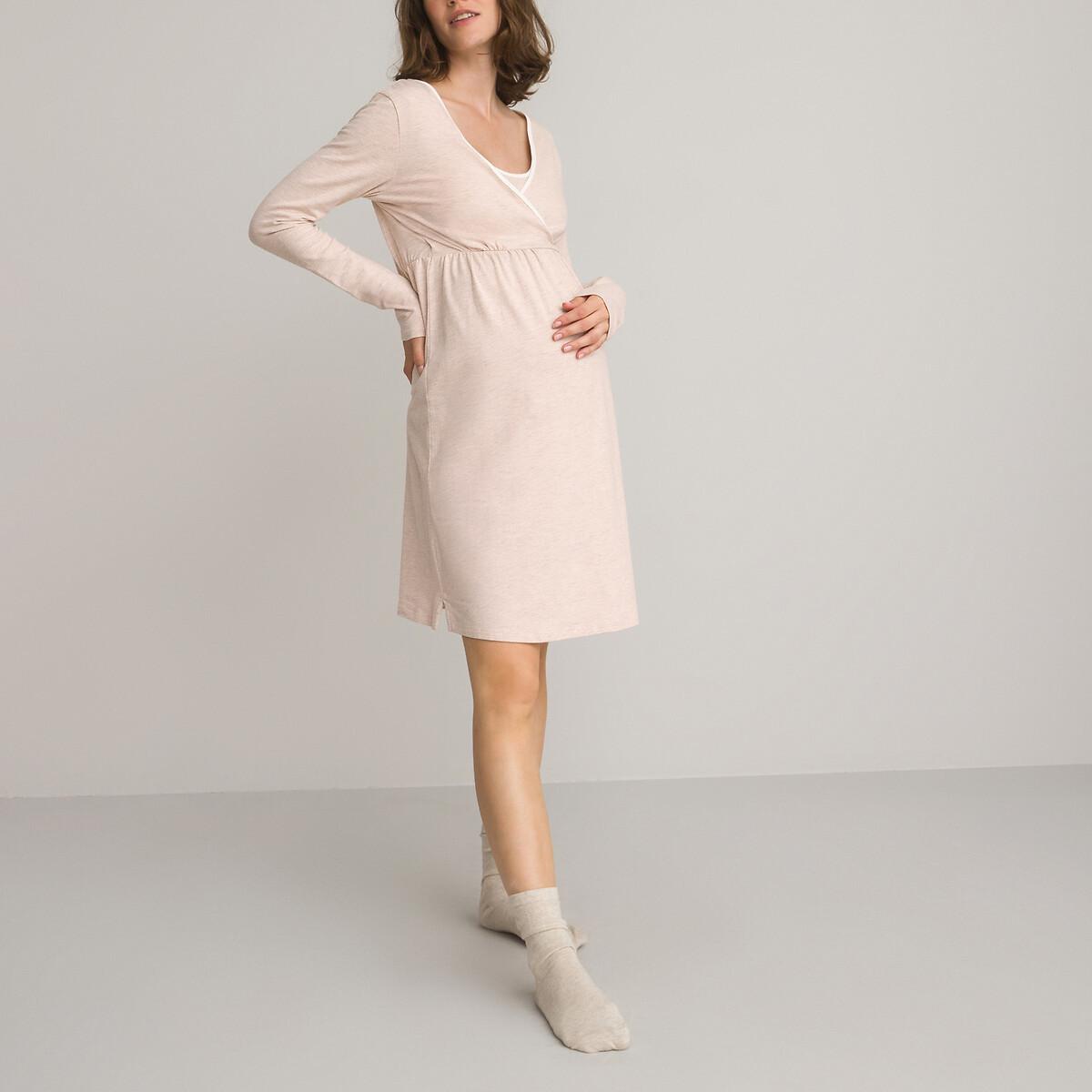 La Redoute Collections Chemise de Nuit Manches Longues de Grossesse  