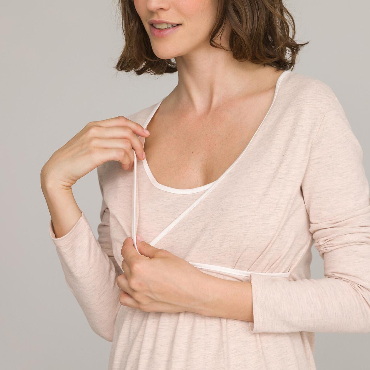 La Redoute Collections Nachthemd Langarm für die Schwangerschaft  