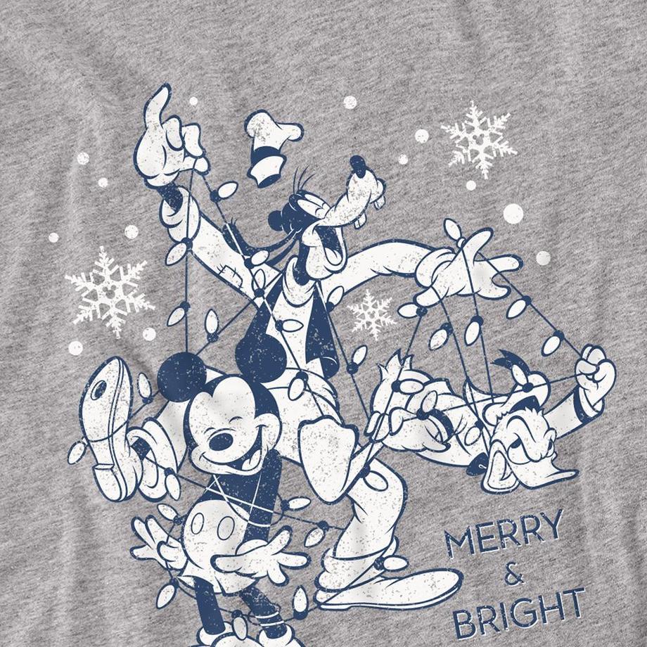 Disney Merry Bright And Tied Up In Lights T-Shirt Manches Longues  