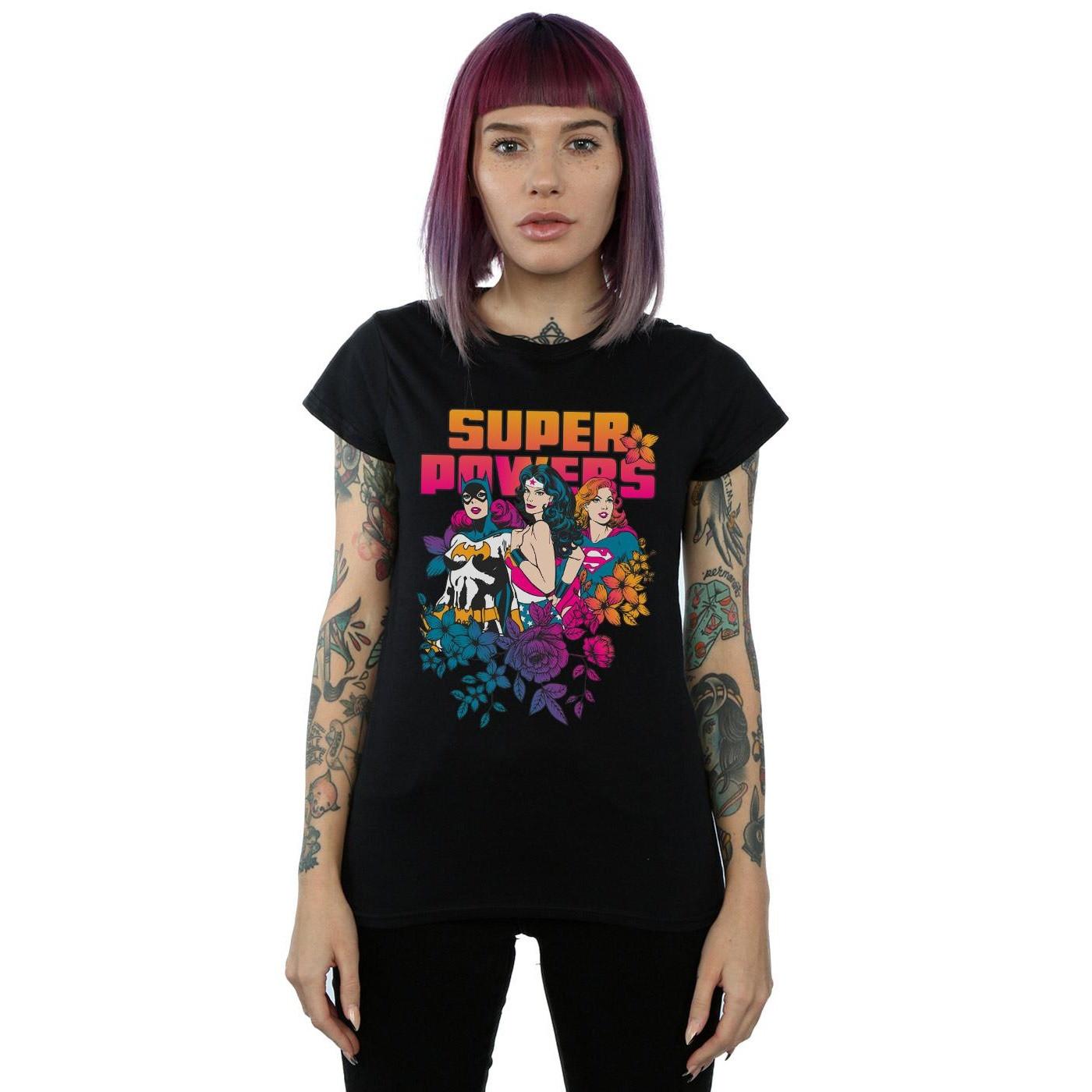 DC COMICS Super Powers T-Shirt Stampa Grafica  