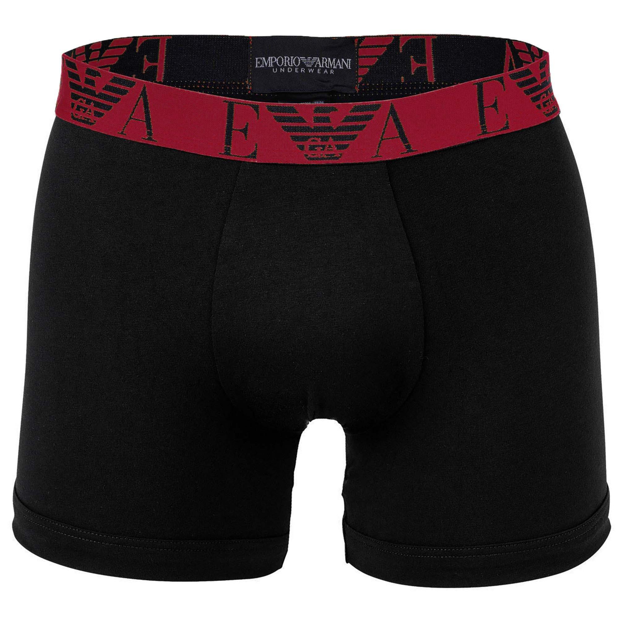 EMPORIO ARMANI Bold Monogram 3er Pack Figurbetonte Boxershorts  