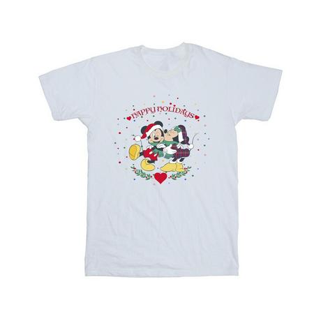 Disney T-shirt Happy Holidays Mickey et Minnie Mouse  