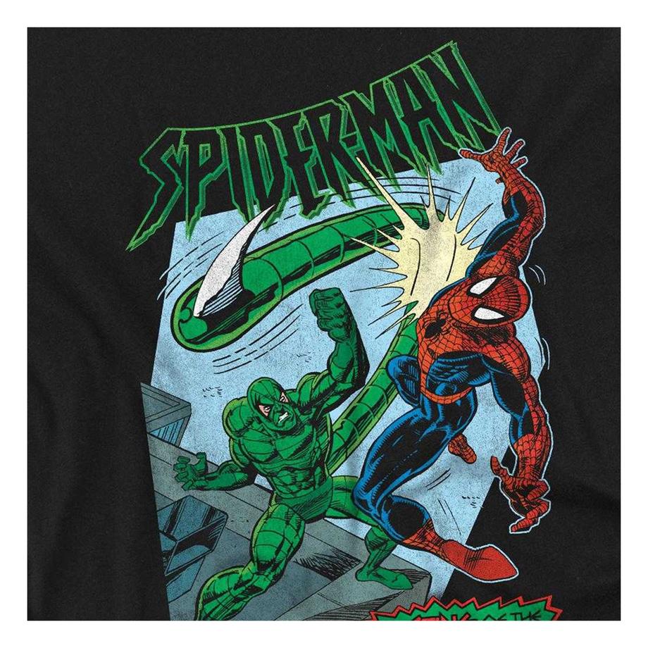 Spider-Man  Sting Of The Scorpion Maglietta Retrò Manica Lunga 