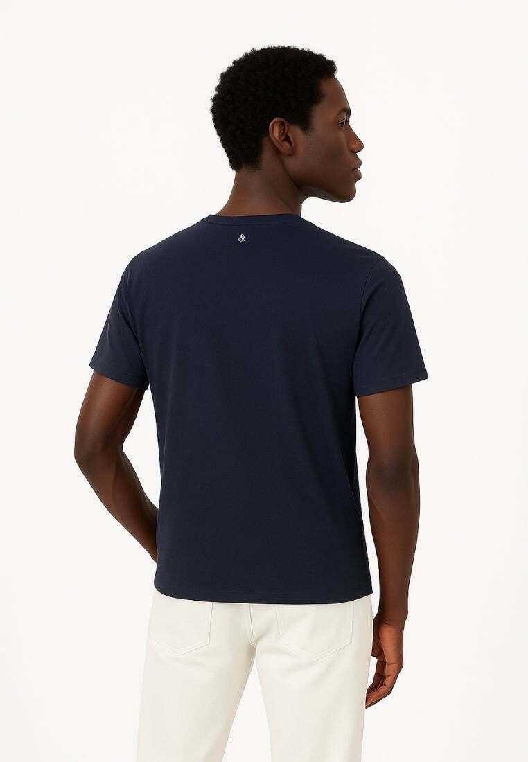 Colours & Sons Leinenmischung Regular Fit T-Shirt  