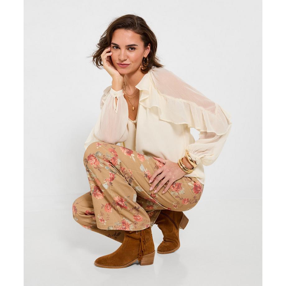 Joe Browns Weit geschnittene Jeans mit floralem Druck  