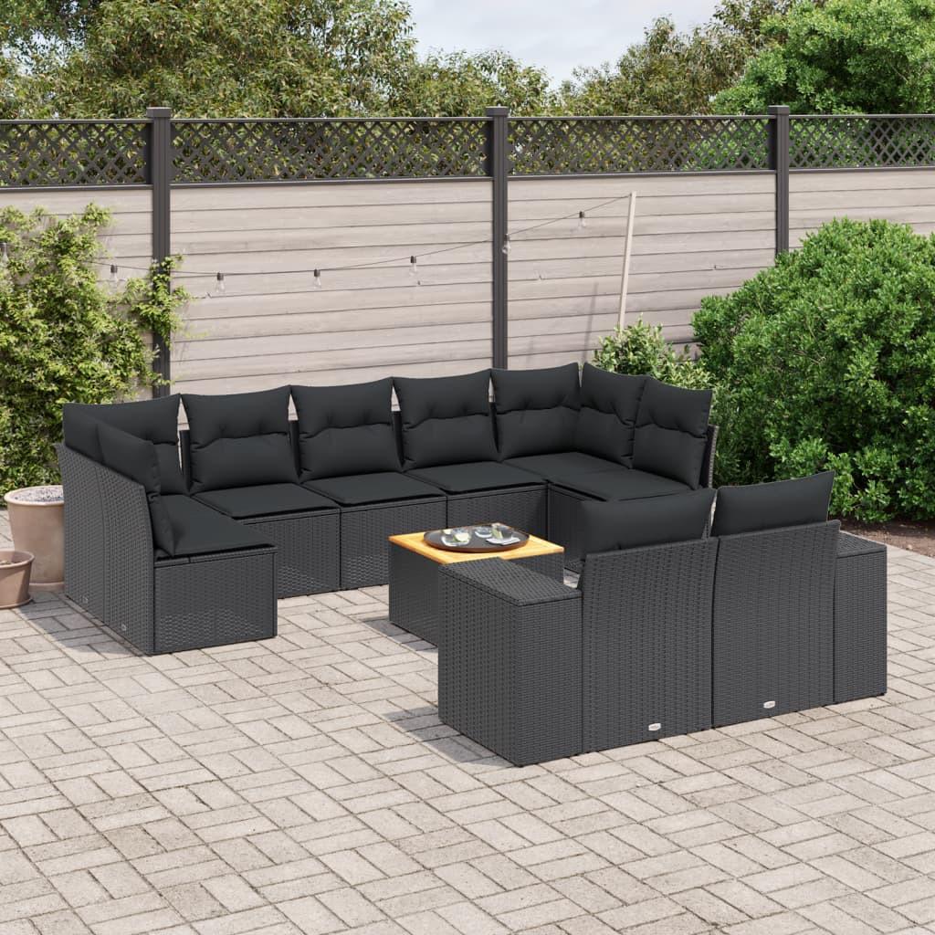 VidaXL set divano da giardino Polirattan  