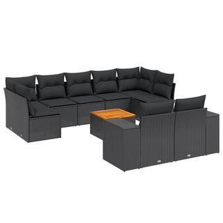 VidaXL set divano da giardino Polirattan  