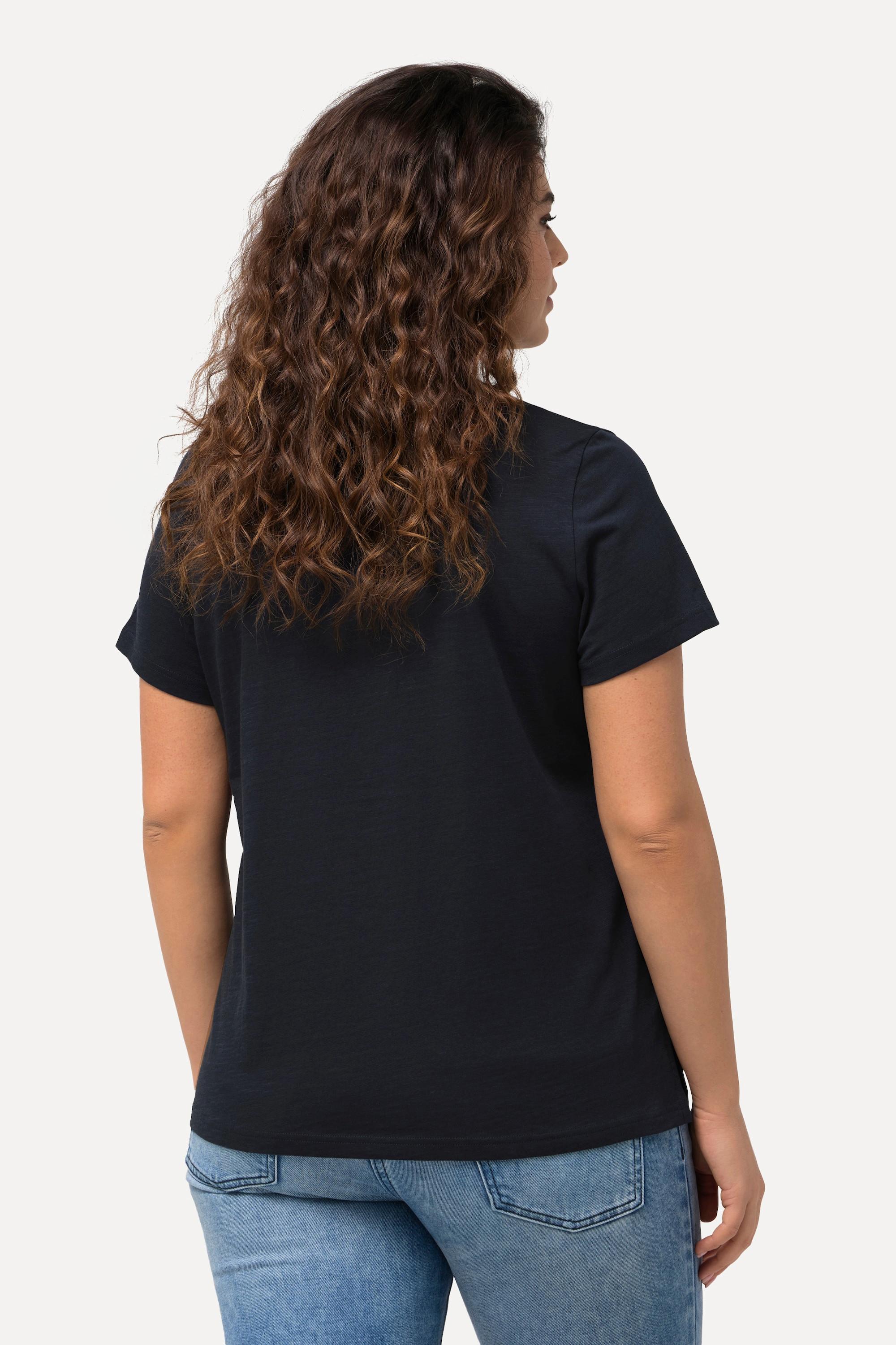 Ulla Popken Bisous Rundhals Classic Halbarm T-Shirt  