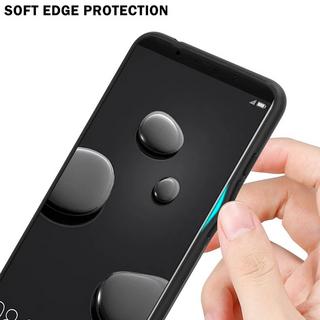 Cadorabo  Housse compatible avec Huawei MATE 10 PRO - Coque de protection bicolore en silicone TPU et dos en verre trempé 