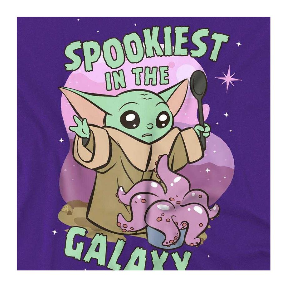 Star Wars: The Mandalorian  Spookiest In The Galaxy Maglietta Grogu Cotone 