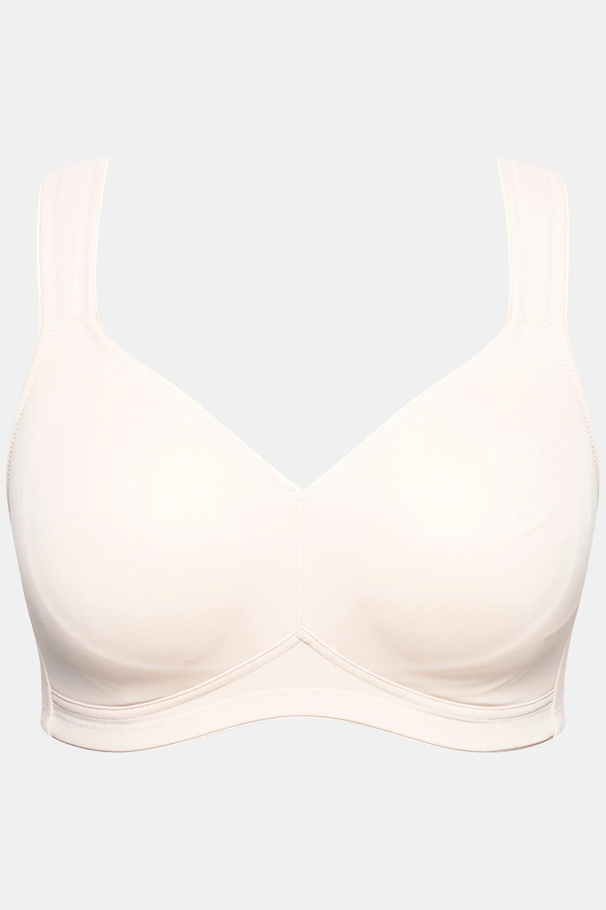 Ulla Popken  Soutien-gorge en microfibre, sans armatures, bonnets moulés - lot de 2 