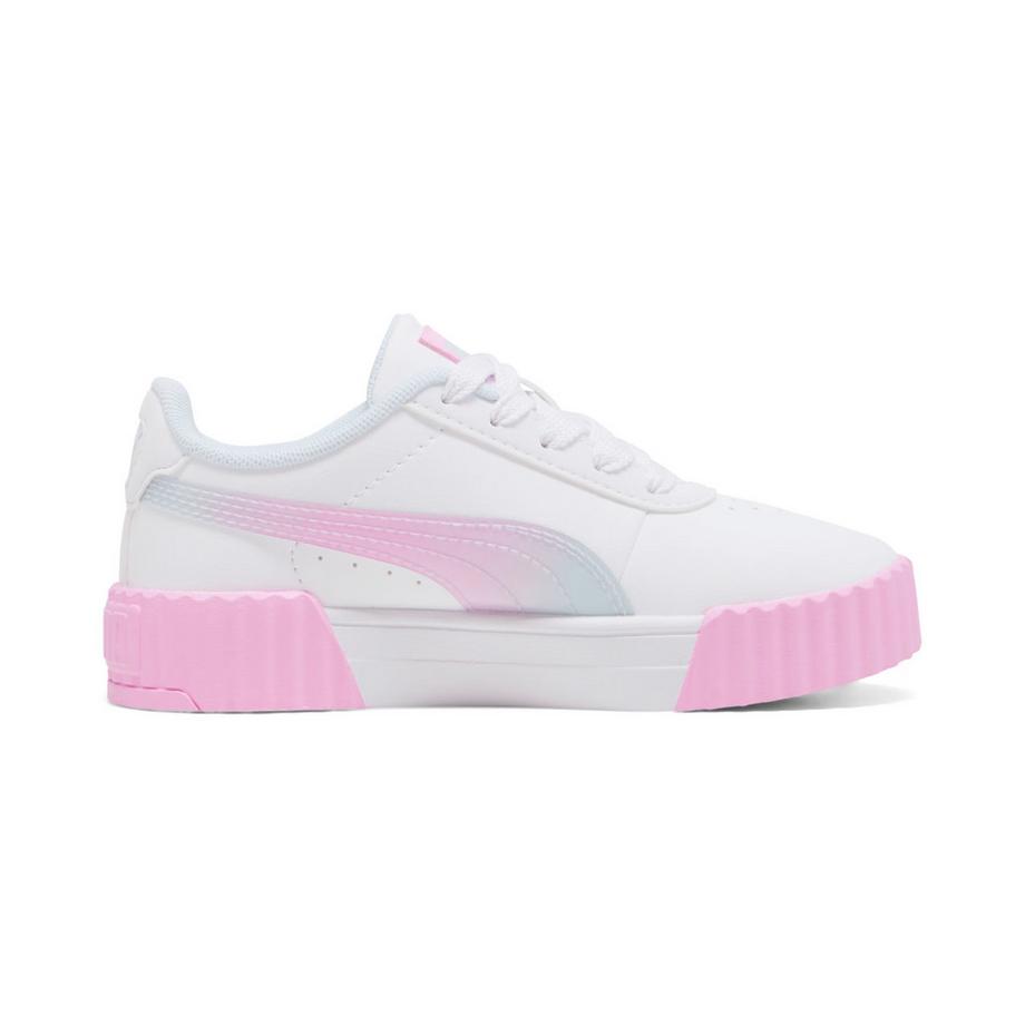 PUMA Mädchen Sneakers mit irisierendem Formstrip und pinker Plateausohle  